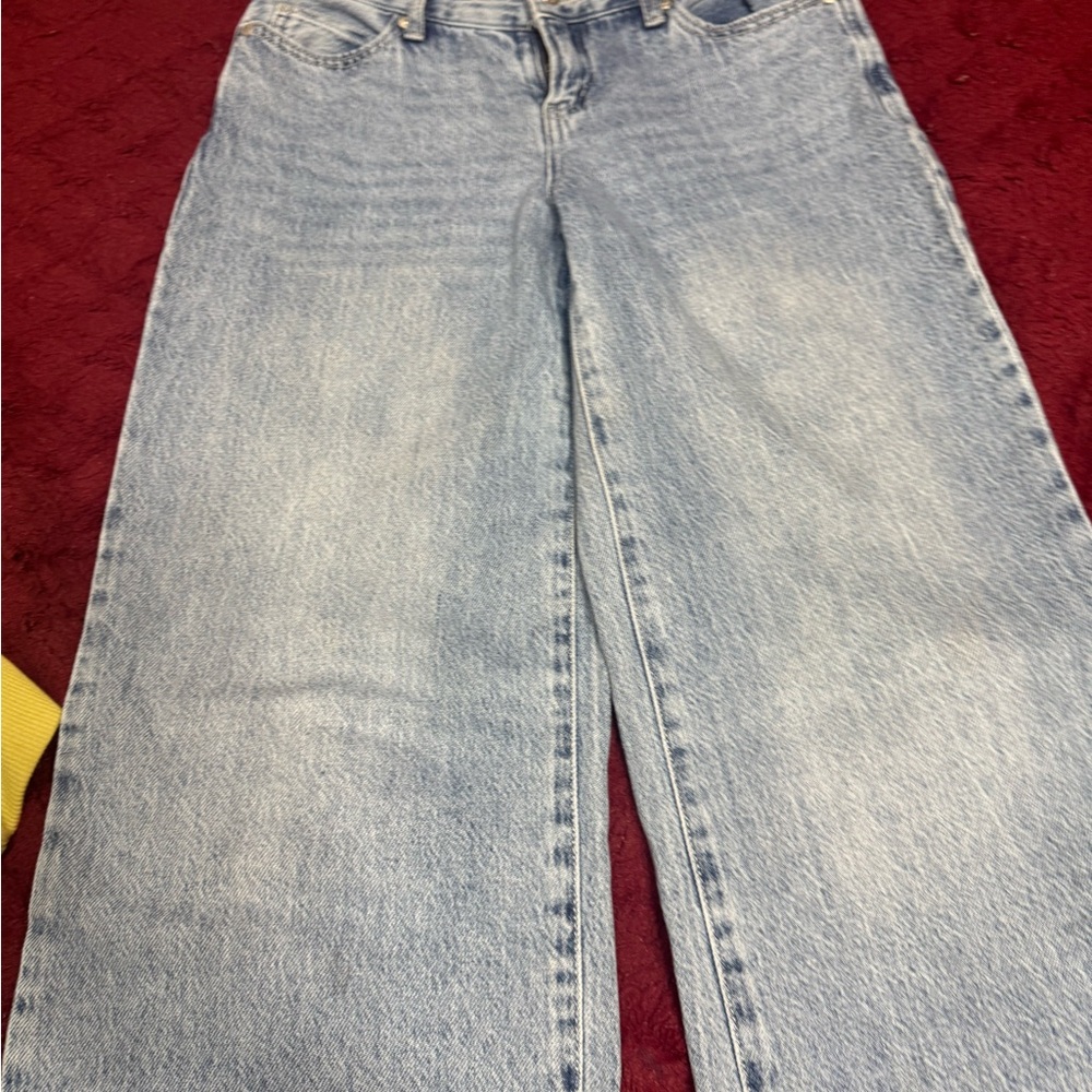 REVICE Blue Flare Wide Leg Jeans